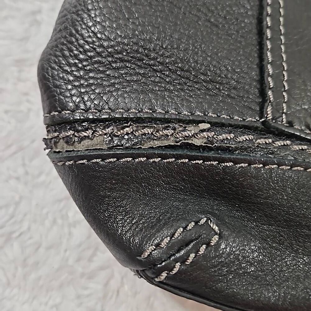 The Sak ‘Kendra’ Black Leather Soft Hobo Shoulder Bag Vegan Leather - Picture 8 of 14